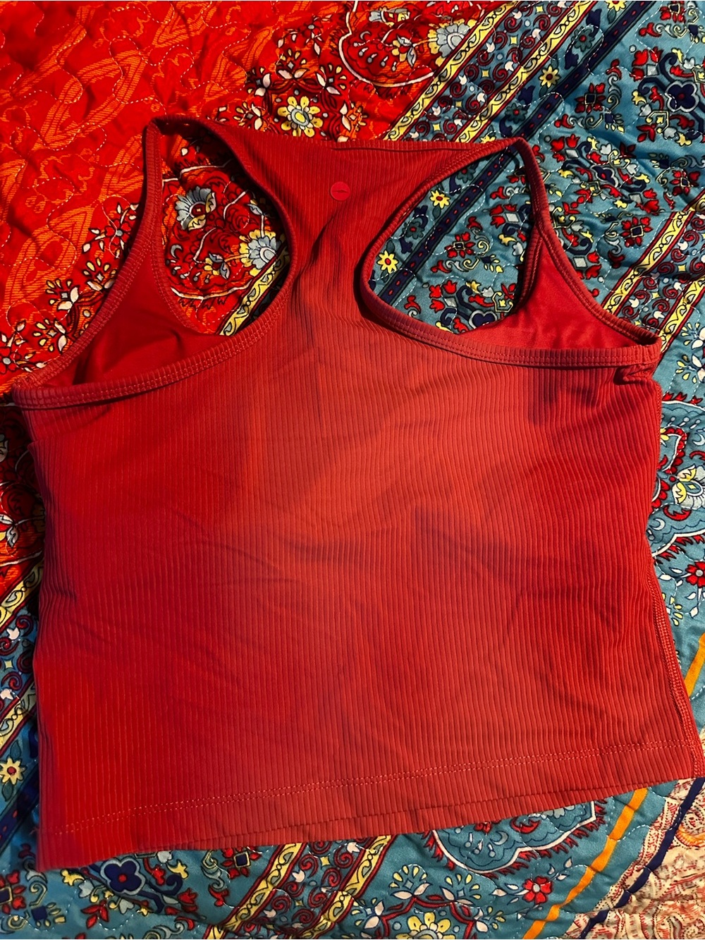 ⭐️ Pink Ribbed Racerback Crop Tank - Picture 4 of 8
